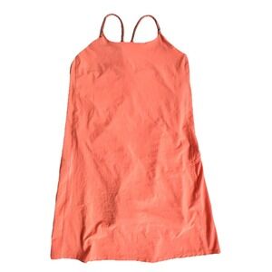 Athletic Girl Bright Peach / Orange tennis / golf dress with built in shorts